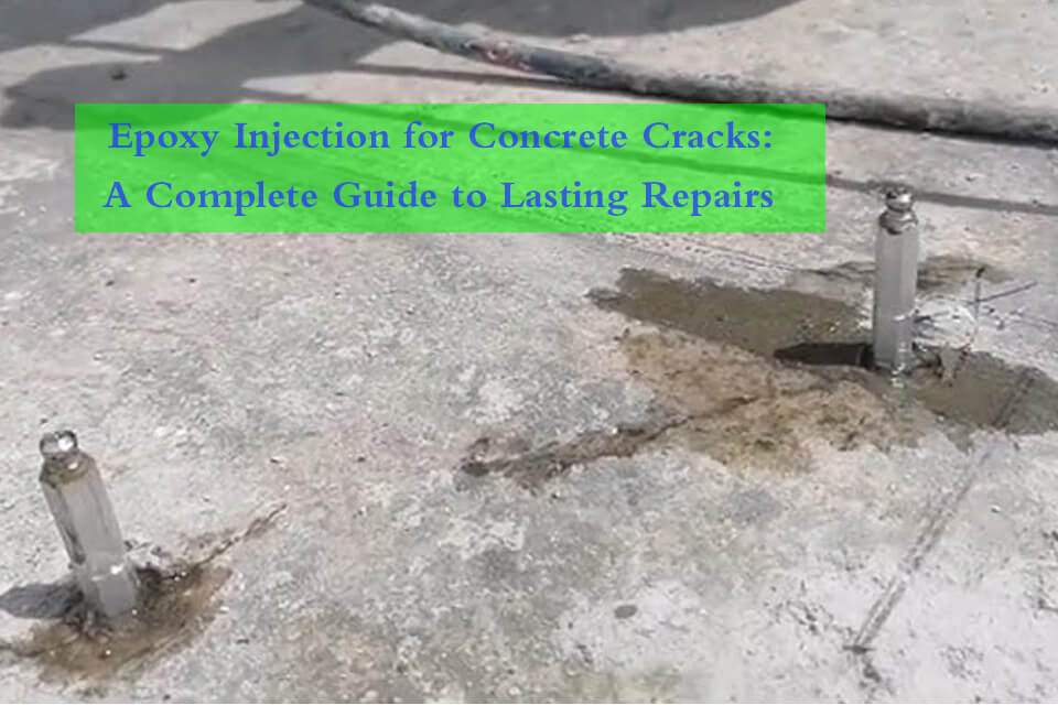 Бетон жаракалар үчүн Epoxy Injection